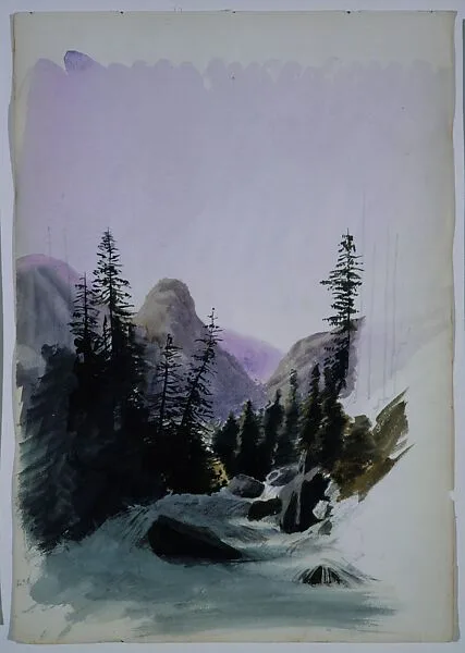 Alpine View, Mürren (from "Splendid Mountain Watercolours" Sketchbook) — John Singer Sargent