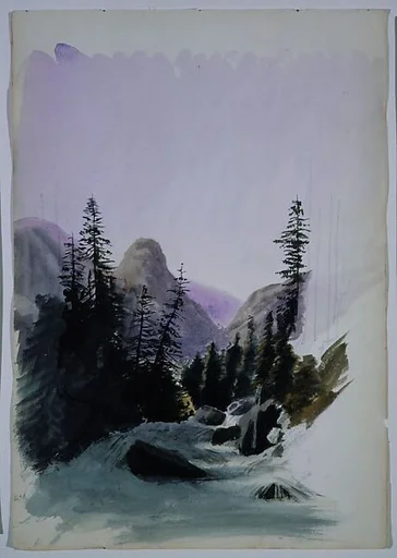 Alpine View, Mürren (from "Splendid Mountain Watercolours" Sketchbook)