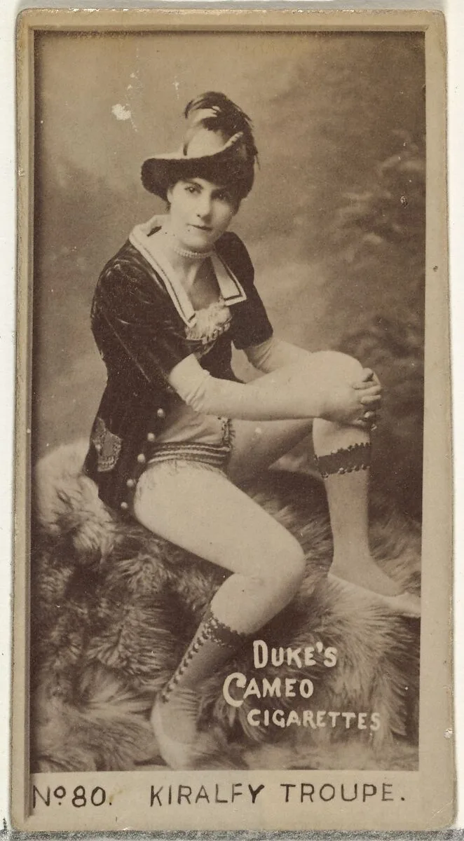 Card Number 80, Kiralfy Troupe, from the Actors and Actresses series (N145-4) issued by Duke Sons & Co. to promote Cameo Cigarettes — W. Duke, Sons & Co.