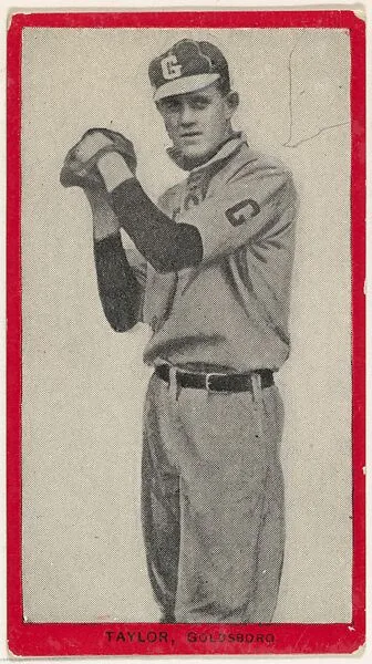 Taylor, Goldsboro, East Carolina League, from the Baseball Players (Red Borders) series (T210) issued by Old Mill Cigarettes — Old Mill Cigarettes, Virginia
