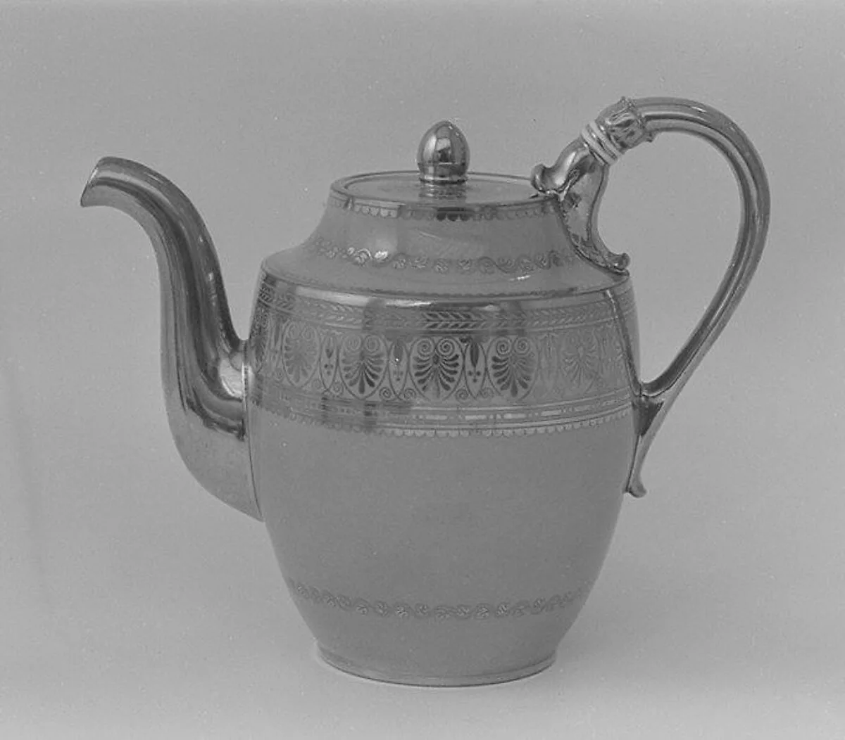 Teapot (théière pestum) (part of a service) — Sèvres Manufactory