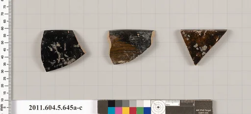 Terracotta rim fragments of kylikes (drinking cups)