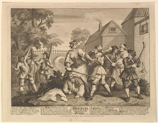 Hudibras Vanquished by Trulla (Twelve Large Illustrations for Samuel Butler's Hudibras, Plate 5)