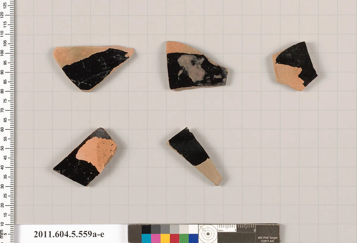 Terracotta fragment of a kylix (drinking cup) — Unknown