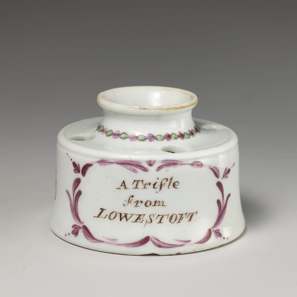 Inkstand — Lowestoft