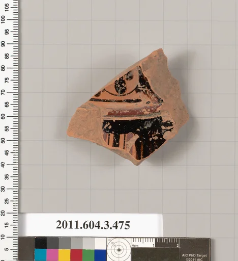 Terracotta fragment of a Panathenaic prize amphora