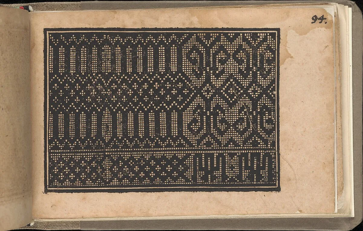 Schön newes Modelbuch (Page 94r) — Sigismundus Latomus