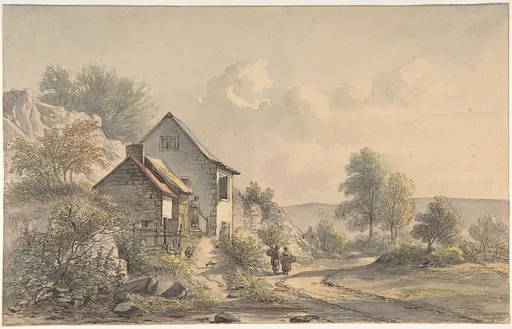 Village Scene with Figures