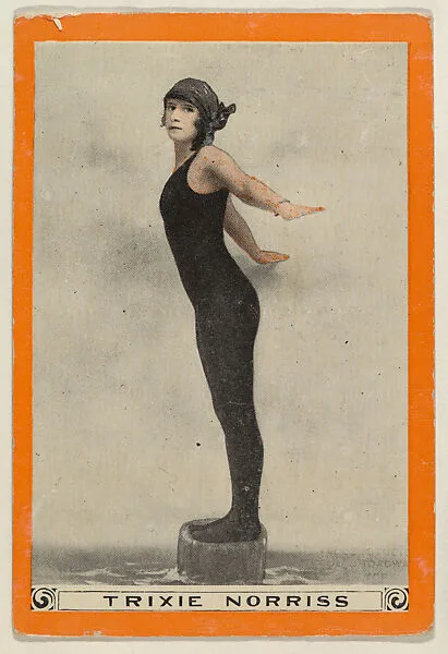 Trixie Norriss, No. 62, Diving Feet Foremost, from the Champion Women Swimmers series (T221), issued by Pan Handle Scrap — Pan Handle Scrap Company