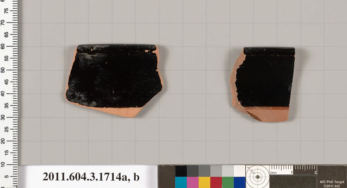 Terracotta rim fragments of kylikes: Band cups (drinking cups) — Unknown