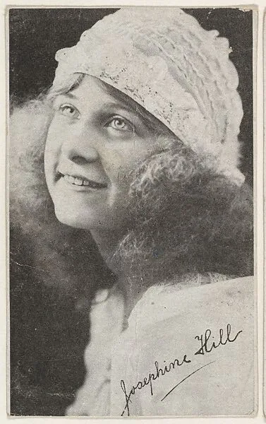 Josephine Hill, bakery card from the Movie Stars series (D55), issued by the Morehouse Baking Company — Morehouse Baking Company
