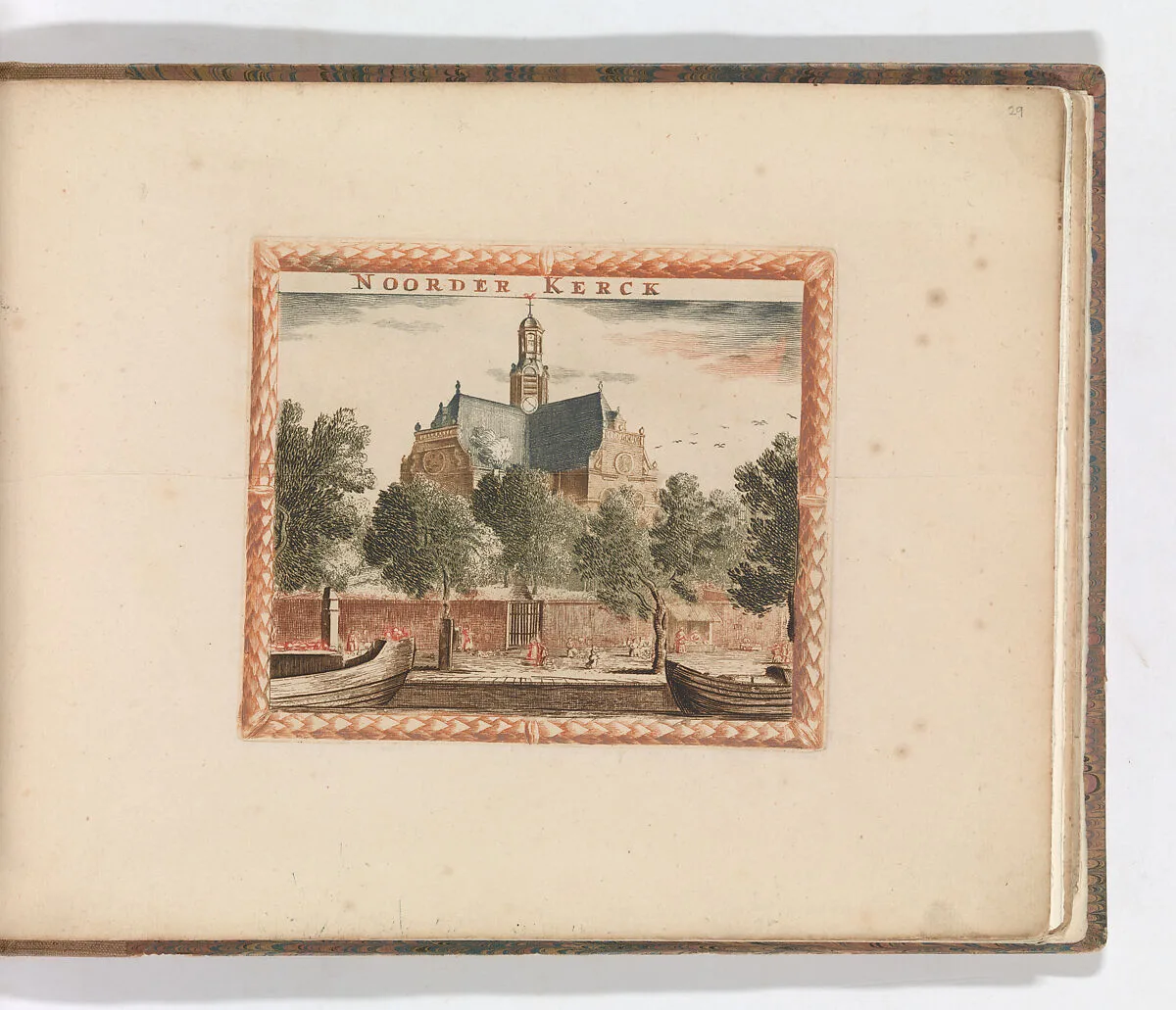 'Noorder Kerck', in: Tooneel Der Voornaamste Nederlands Huizen, En Lust Hoven, Naar T Leven Afgebeeld — Carel Allard