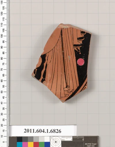 Terracotta fragment of a kylix (drinking cup)
