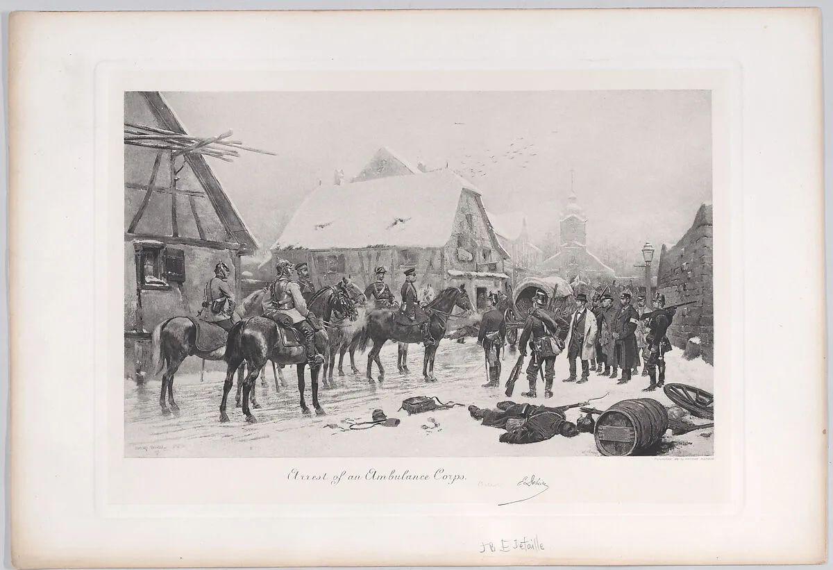 Arrest of an Ambulance Corps — Edouard Detaille|George Barrie