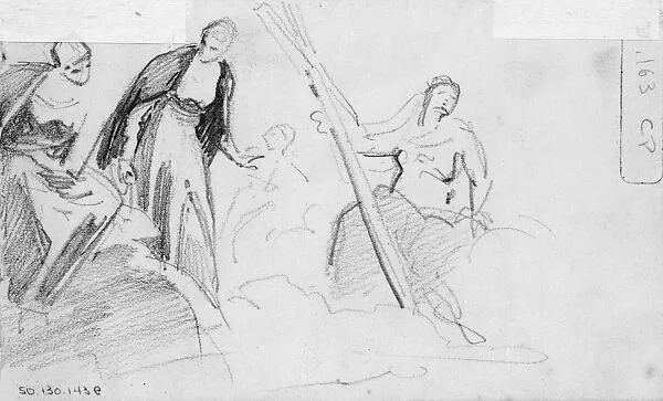 Paradise, Detail — John Singer Sargent|Jacopo Tintoretto (Jacopo Robusti)