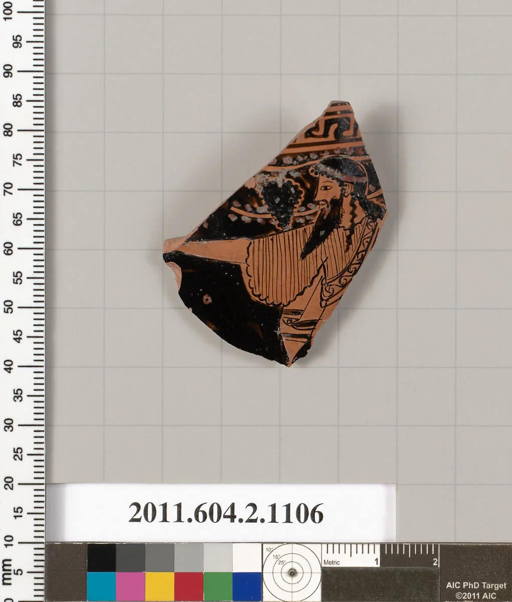 Terracotta fragment of a lekythos (oil flask) — Unknown