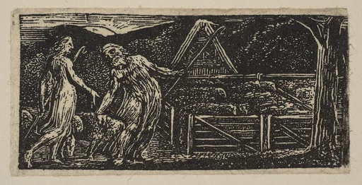 Thenot and Colinet Lead Their Flocks Together, from Thornton's "Pastorals of Virgil"
