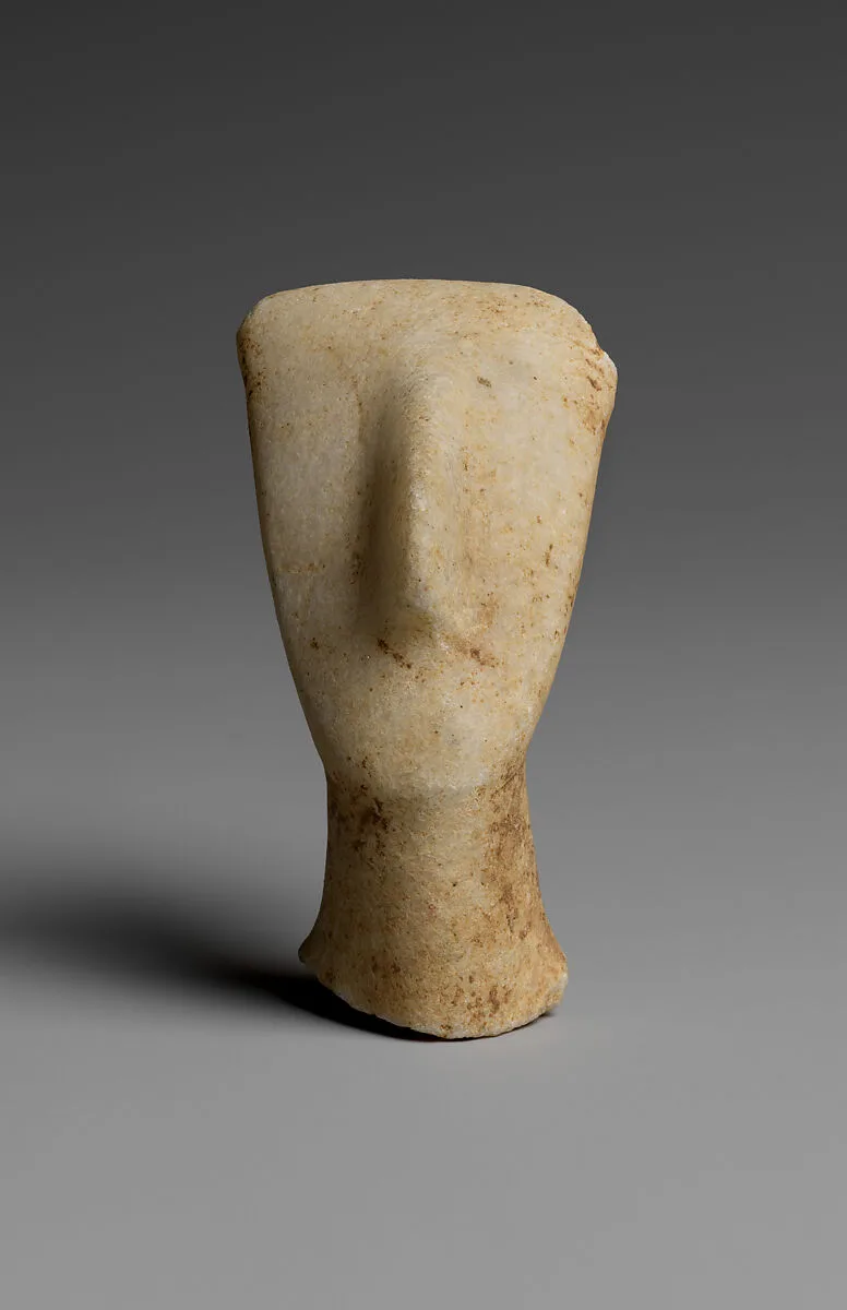 Head and neck from a marble figure — Unknown