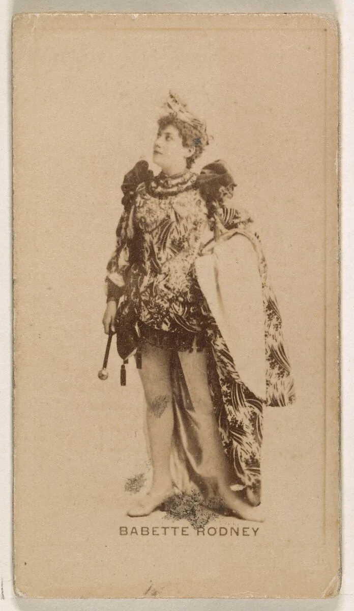 Babette Rodney, from the Actresses series (N245) issued by Kinney Brothers to promote Sweet Caporal Cigarettes — Kinney Brothers Tobacco Company