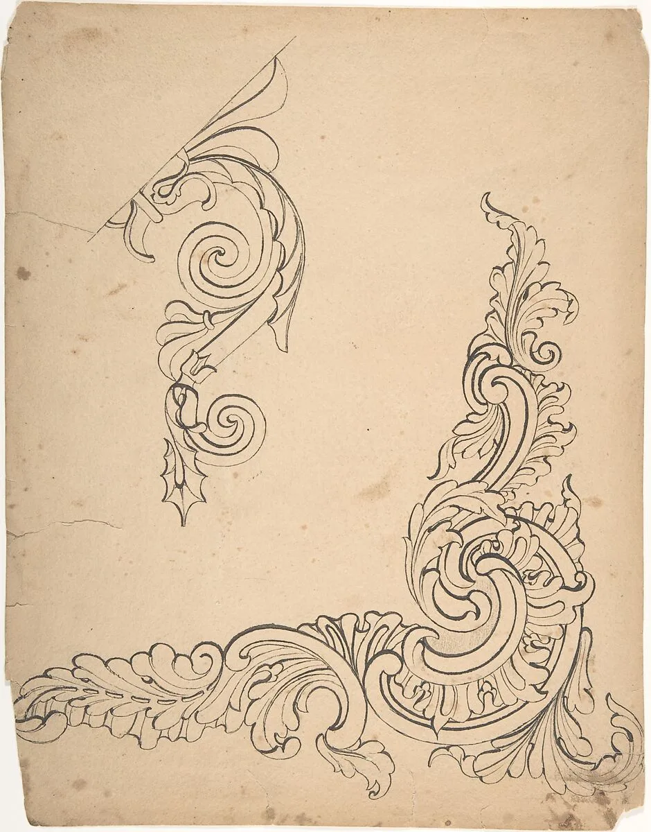 Designs for borders and corners, acanthus — Robert William Hume