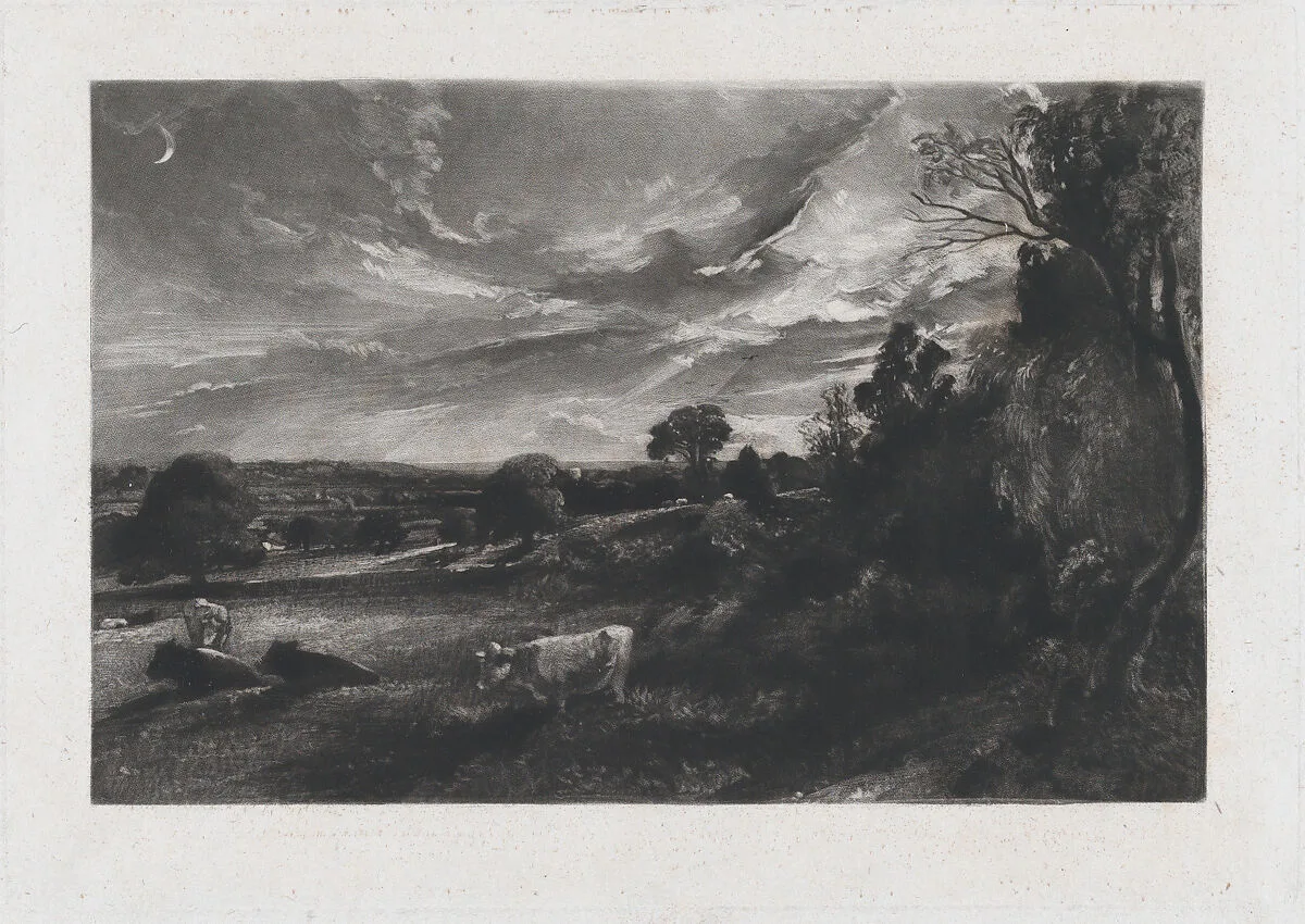 Summer Evening — David Lucas|John Constable
