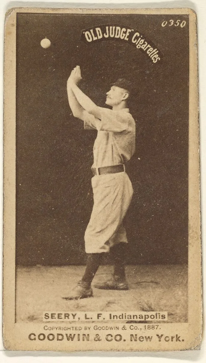 Seery, Left Field, Indianapolis, from the Old Judge series (N172) for Old Judge Cigarettes — Goodwin & Company