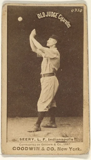 Seery, Left Field, Indianapolis, from the Old Judge series (N172) for Old Judge Cigarettes