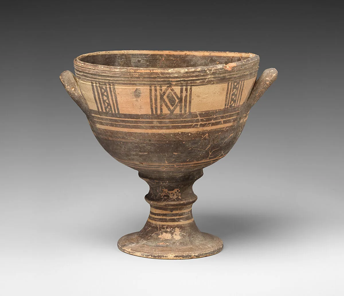 Terracotta goblet — Unknown