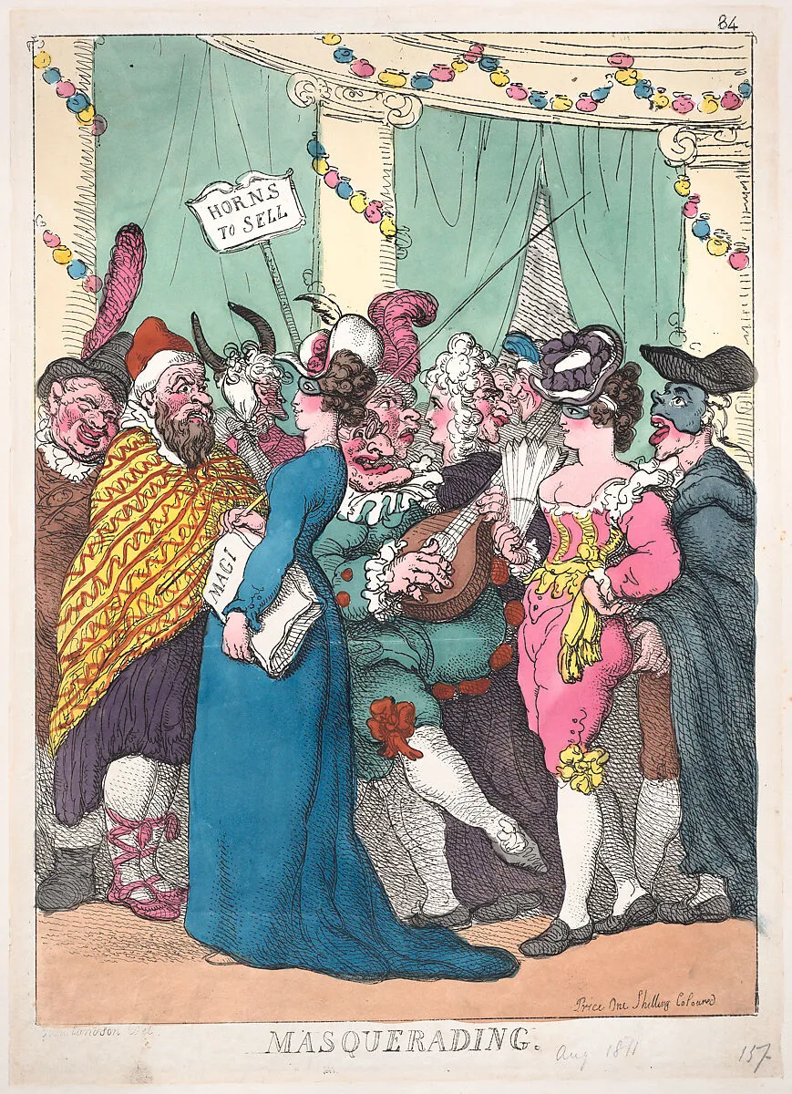 Masquerading — Thomas Rowlandson