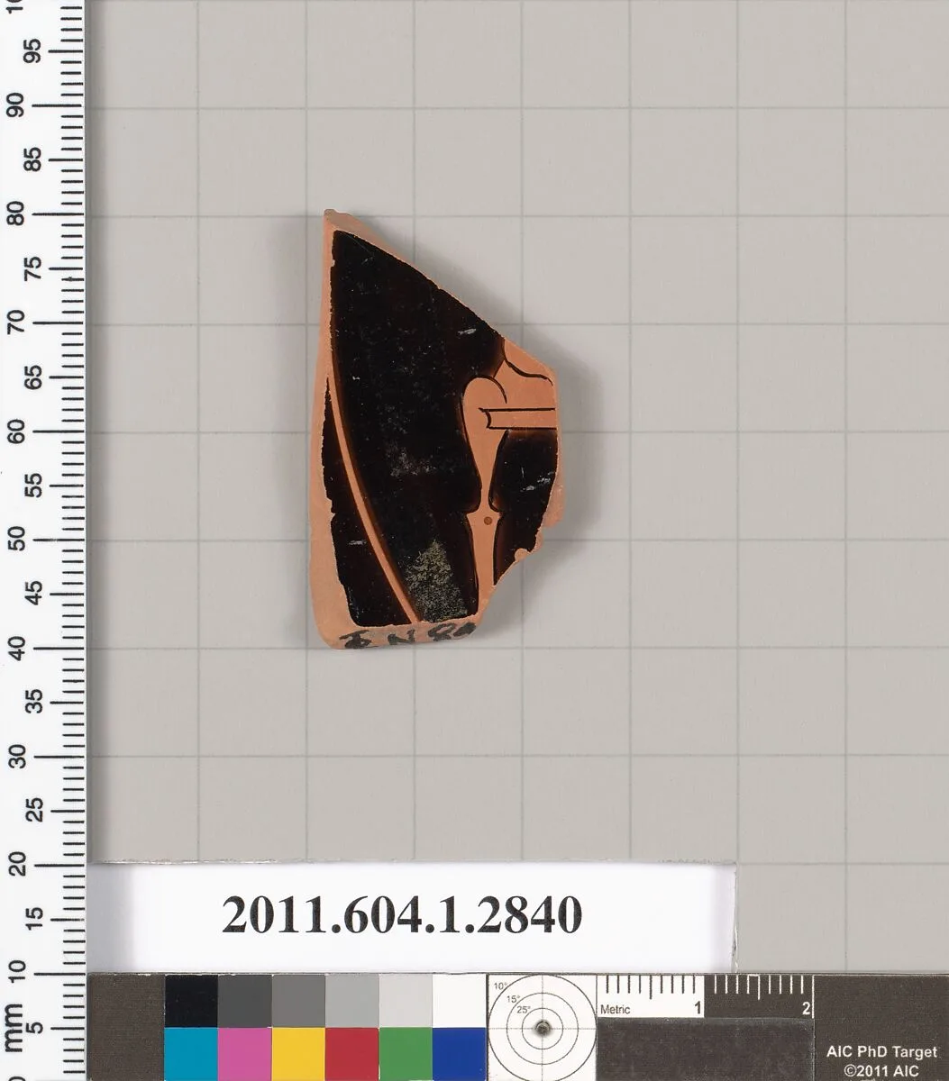 Terracotta fragment of a kylix (drinking cup) — Unknown