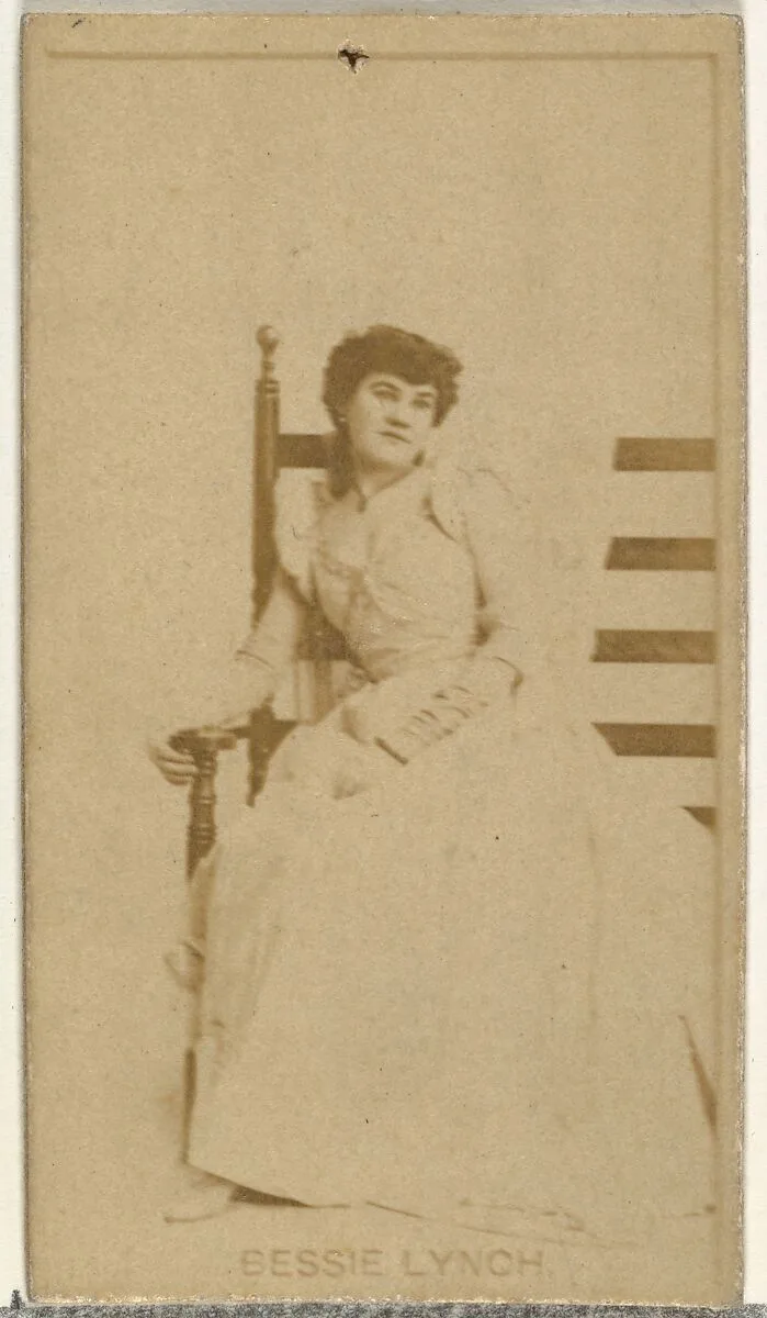 Bessie Lynch, from the Actors and Actresses series (N145-8) issued by Duke Sons & Co. to promote Duke Cigarettes — American Tobacco Company|W. Duke, Sons & Co.