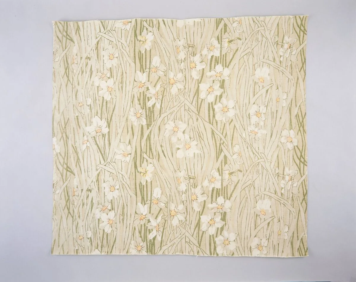 Poet's-narcissus textile — Associated Artists
