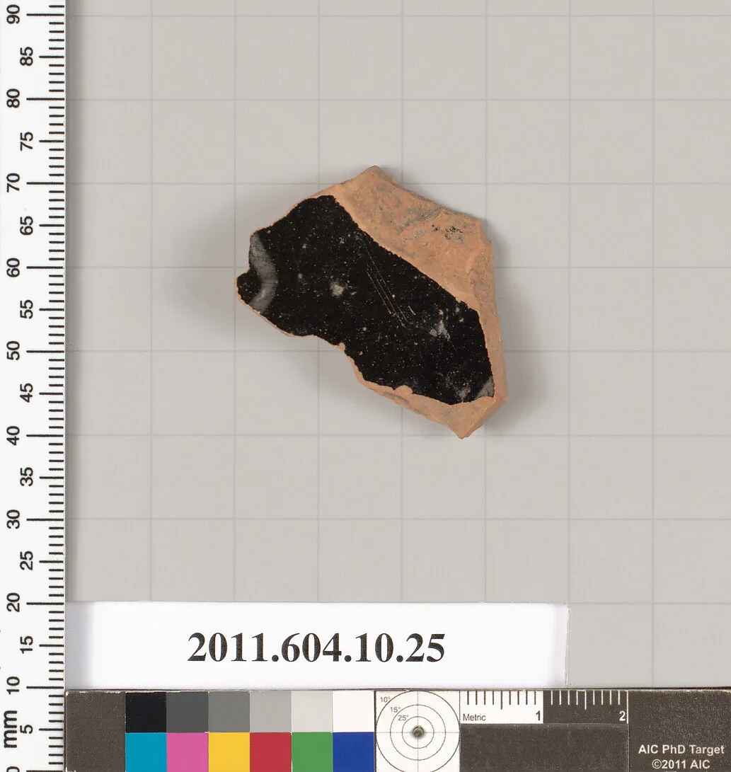 Terracotta fragment of a kylix (drinking cup) — Unknown