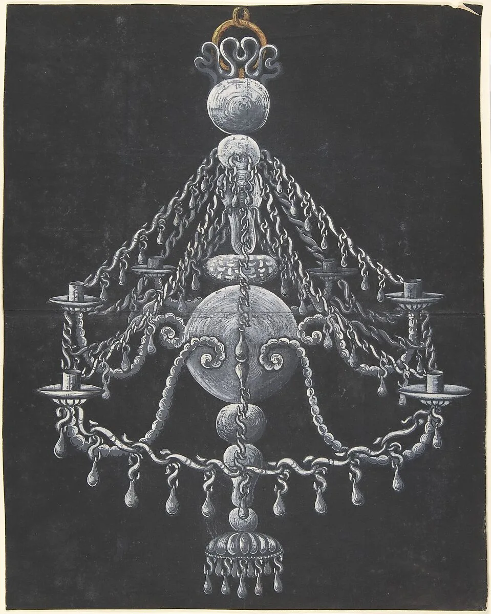 Design for a Chandelier — Anonymous, German, 18th century|Anonymous, German, 19th century