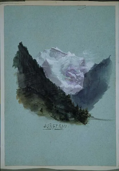 Jungfrau (from "Splendid Mountain Watercolours" Sketchbook) — John Singer Sargent
