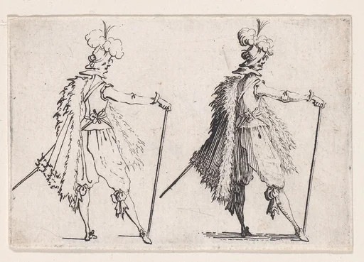Le Gentilhomme a la Grande Canne (The Gentleman with the Large Cane), from Les Caprices Series A, The Florence Set
