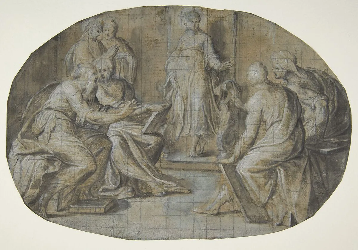 The Virgin and Saint Joseph find Jesus Disputing with the Doctors in the Temple — Camillo Procaccini
