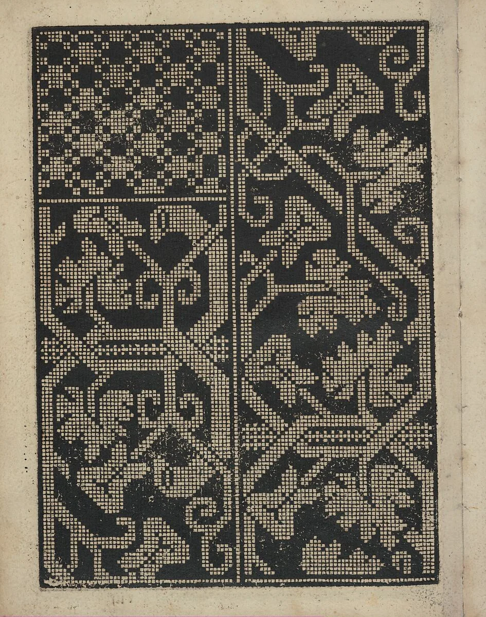 Libbretto nouellamete composto per maestro Domenico da Sera...lauorare di ogni sorte di punti, page 8 (verso) — Domenico da Sera