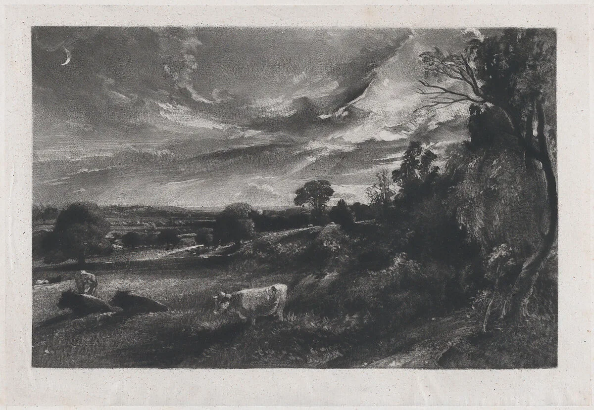 Summer Evening — David Lucas|John Constable