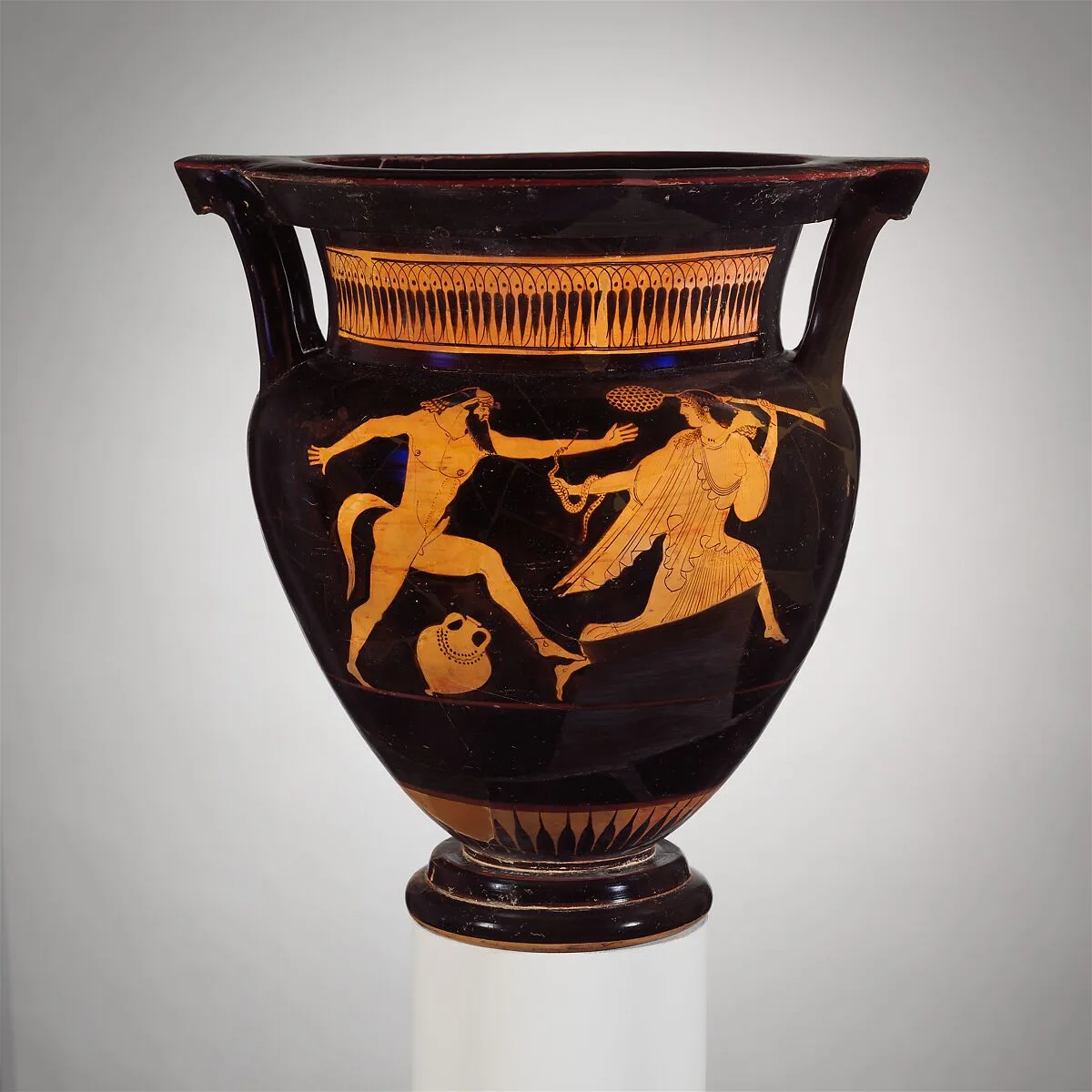 Terracotta column-krater (bowl for mixing wine and water) — Pig Painter