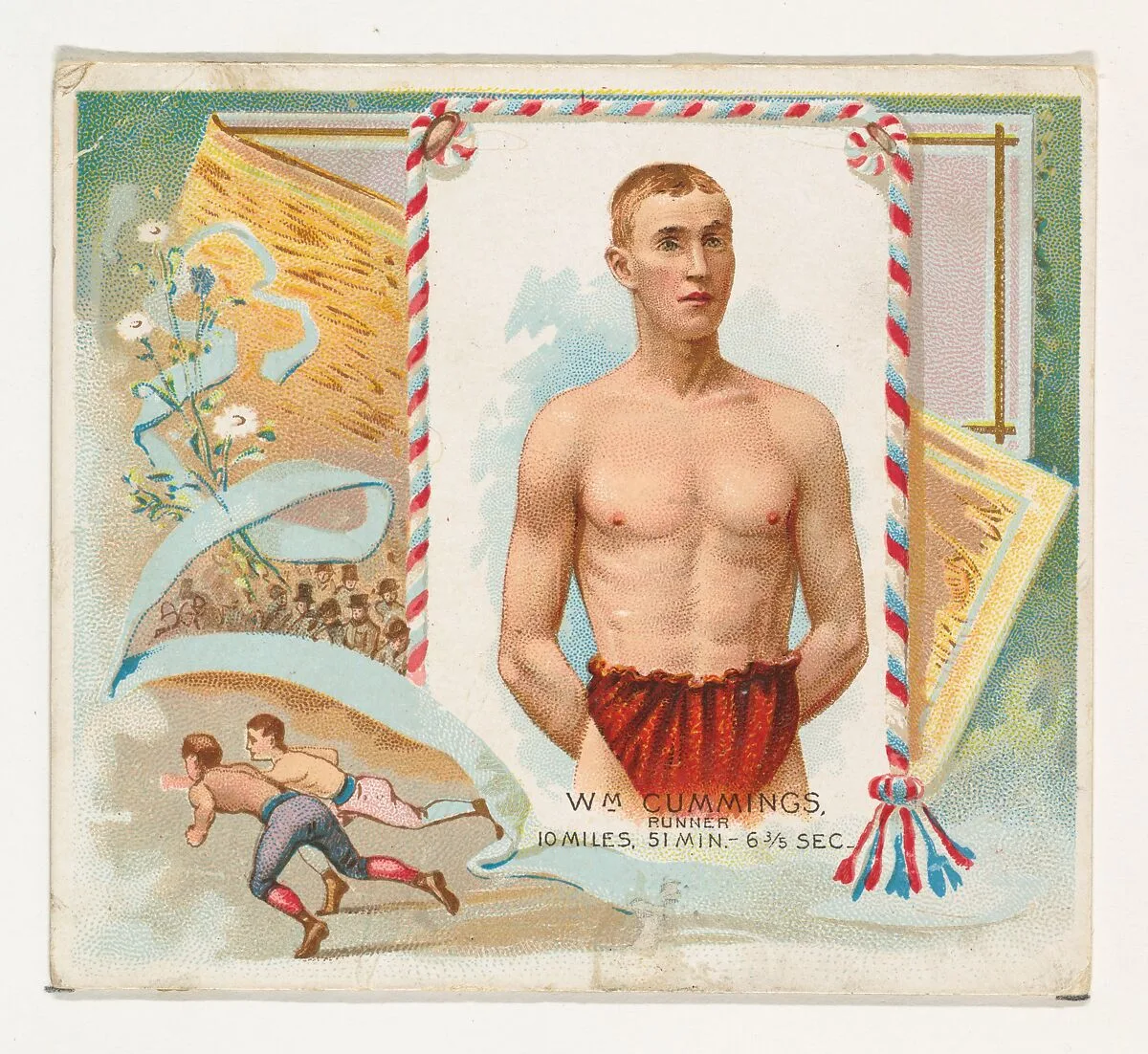 William Cummings, Runner, from World's Champions, Second Series (N43) for Allen & Ginter Cigarettes — Lindner, Eddy & Claus|Allen & Ginter