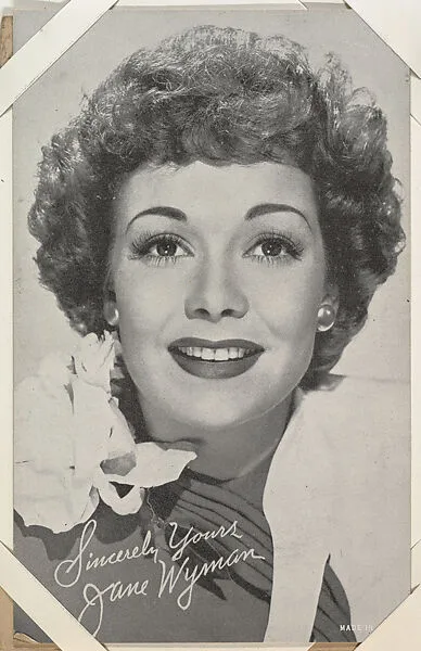 Jane Wyman from Movie Stars Exhibit Cards series (W401) — Unknown