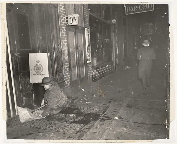 Tramp on Lower East Side — Weegee