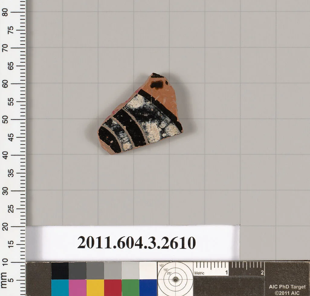 Terracotta fragment of a kylix (drinking cup) — Unknown