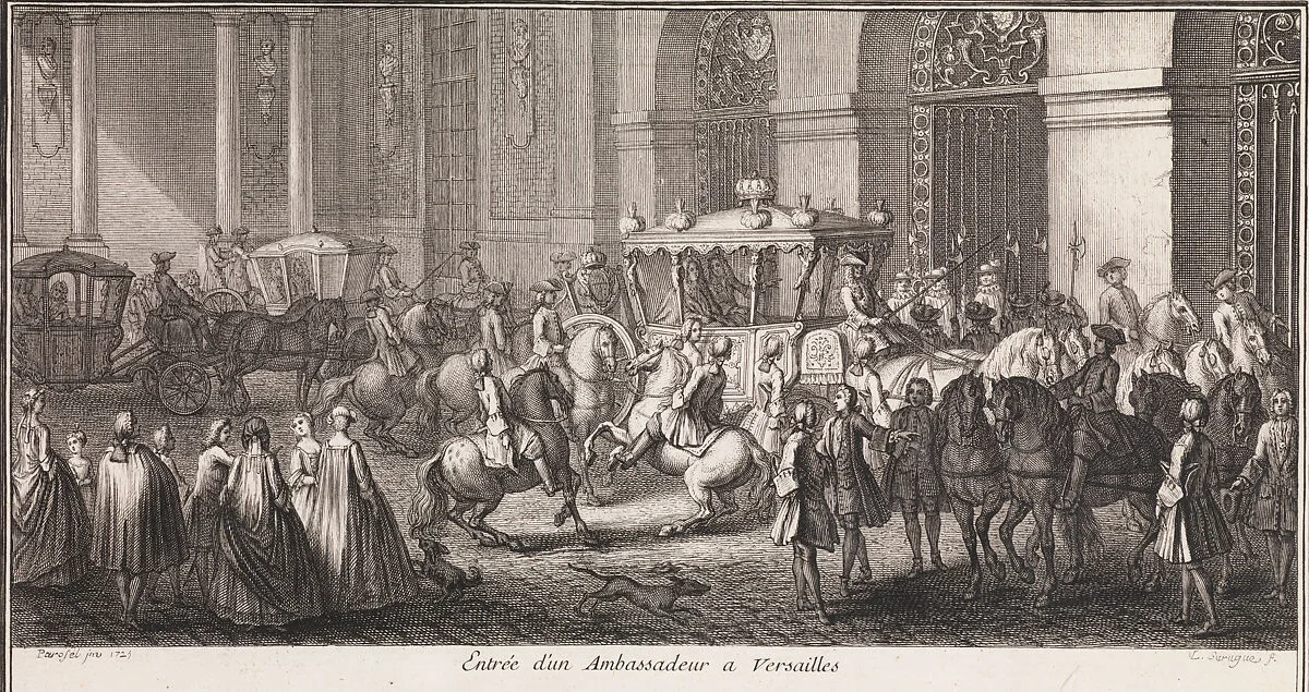 Grand Escalier du Chateau de Versailles dit Escalier des Ambassadeurs — Charles Le Brun|Charles Antoine Coypel|Charles Parrocel|Louis Surugue|Jean Michel Chevotet|Charles Simonneau|Loire|L. C. LeFevre