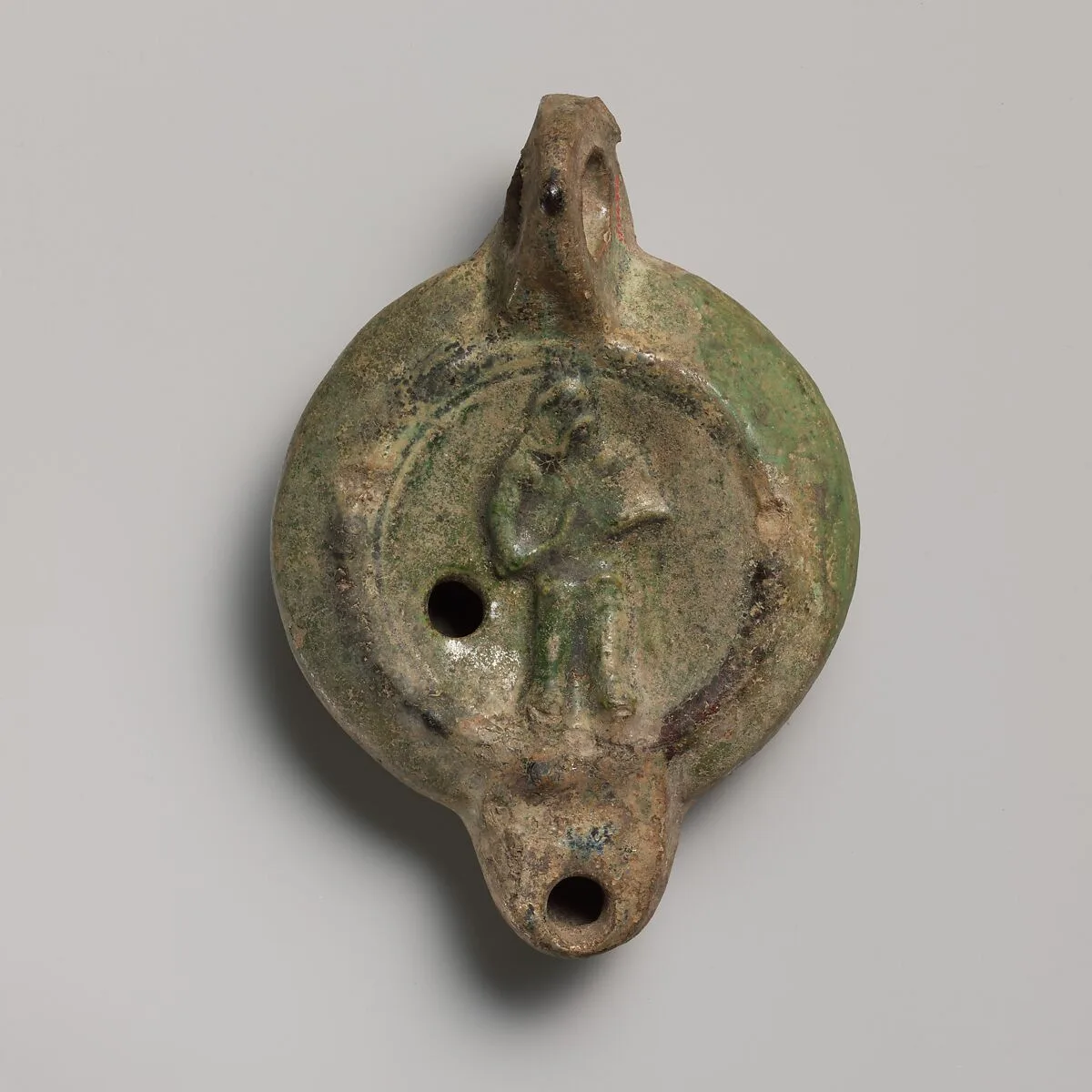 Terracotta lamp — Unknown