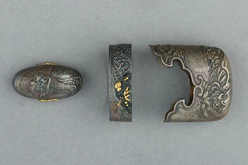Sword-Hilt Washer and Pommel (Fuchigashira) and Kojiri