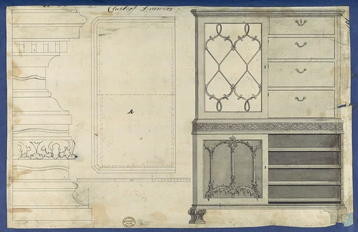 Chest of Drawers, from Chippendale Drawings, Vol. II