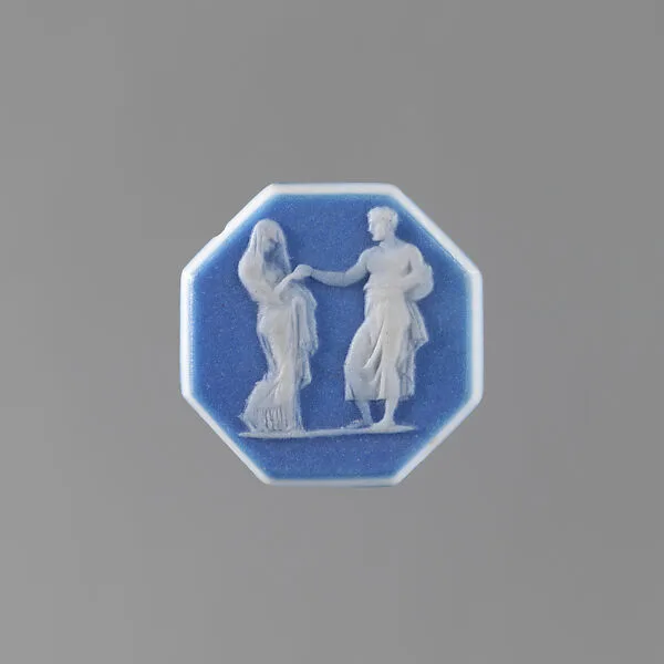 Veiled woman with man — Josiah Wedgwood and Sons
