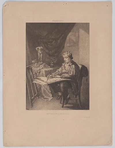 Studio Interior, from "L'Artiste"